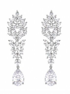 Glamorous Pierced Drop Earrings